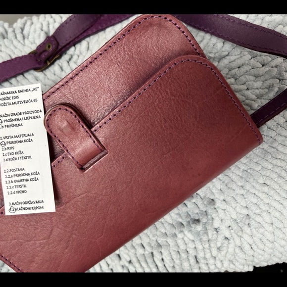 NWOT Edo Hand-Made Leather Crossbody - Picture 11 of 11